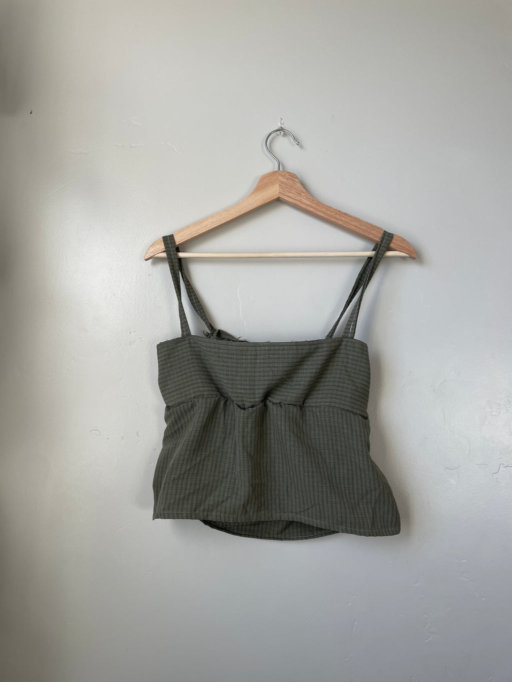 BxW green babydoll top