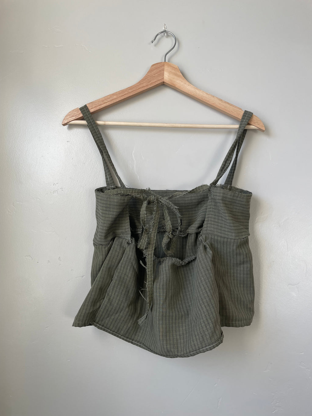 BxW green babydoll top